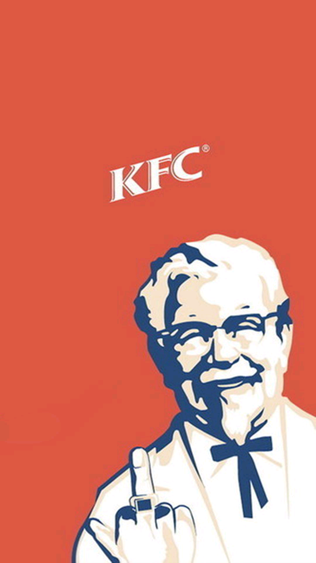 壁纸iphone 简单 卡通 插画 其他 kfc