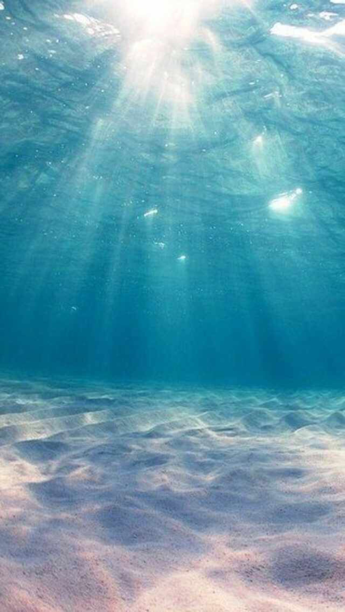 海底 海水 阳光 壁纸