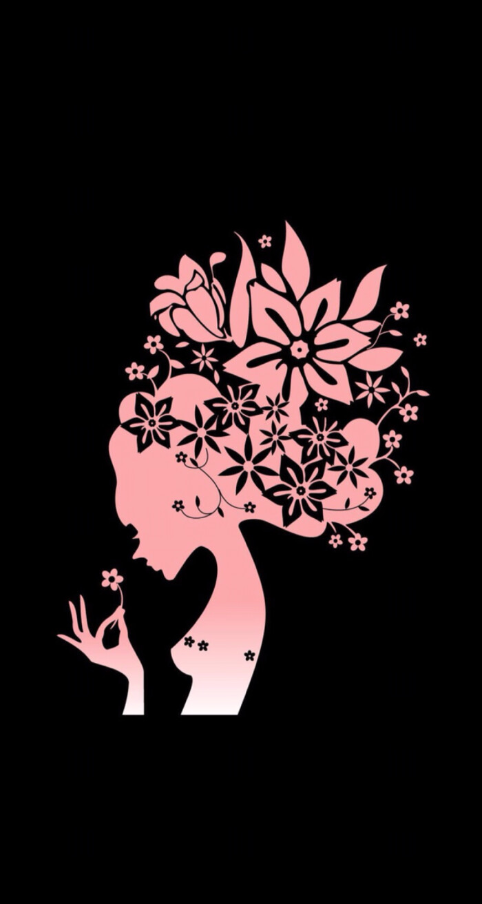 黑色壁纸系列之女人如花