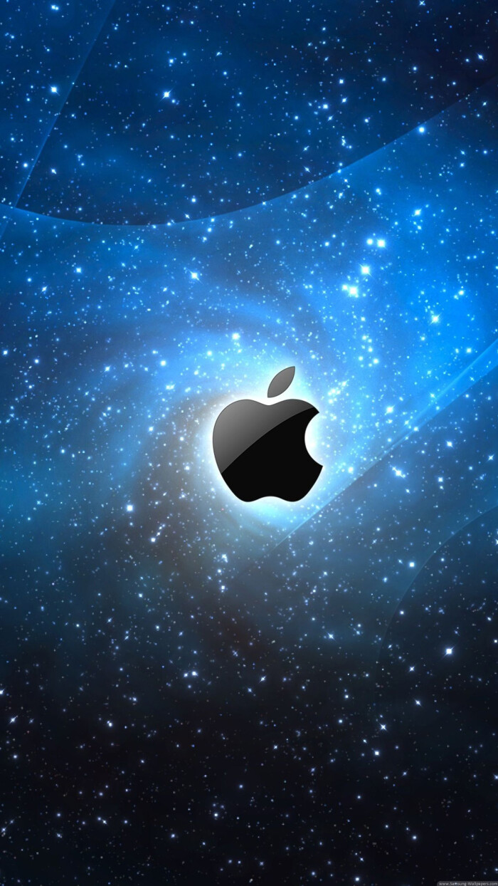 星空 苹果 剪影 →_→ 三星手机用苹果logo做壁纸?