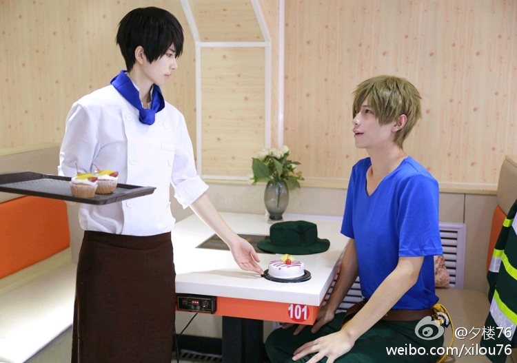 makoto tachibana &amp; haruka nanase coser: xi lou (夕楼