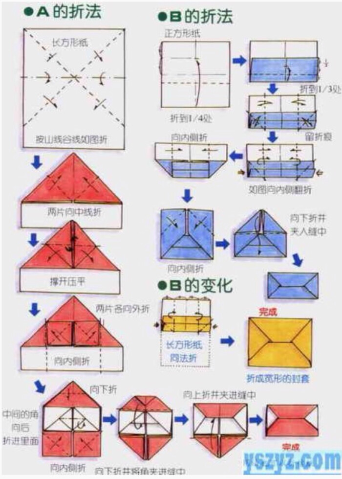 信纸折叠成信封