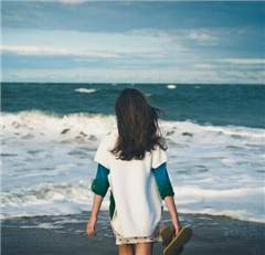 女生 海边 清新 意境