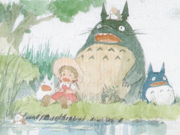 龙猫,宫崎骏,手绘彩绘,动漫动画
