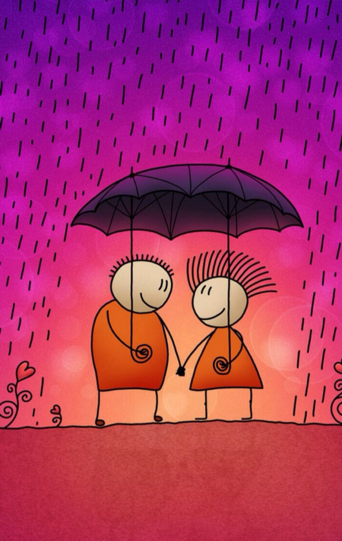 雨中牵手