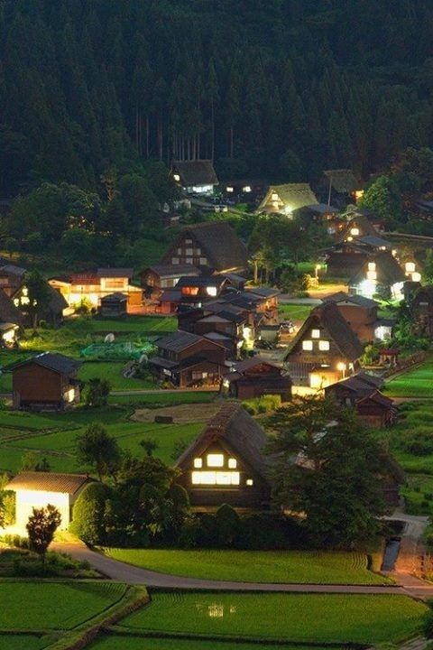 【日本-白川乡合掌村】shirakawa village japan.