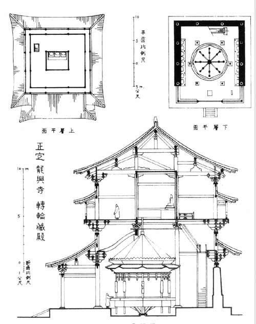 梁思成手绘中国古代建筑图