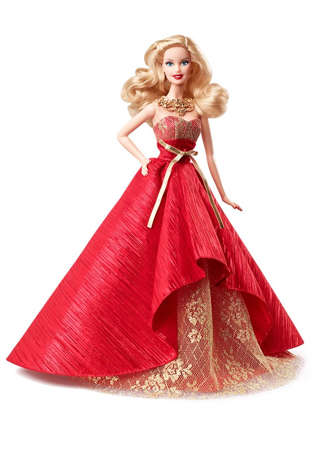 芭比娃娃 2014限量版 2014 holiday barbie doll【价格39.95美元】