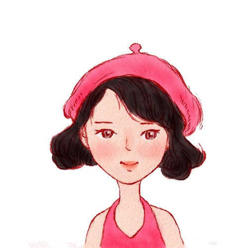 戴帽子的女生系列头像