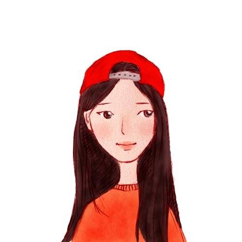 戴帽子的女生系列头像