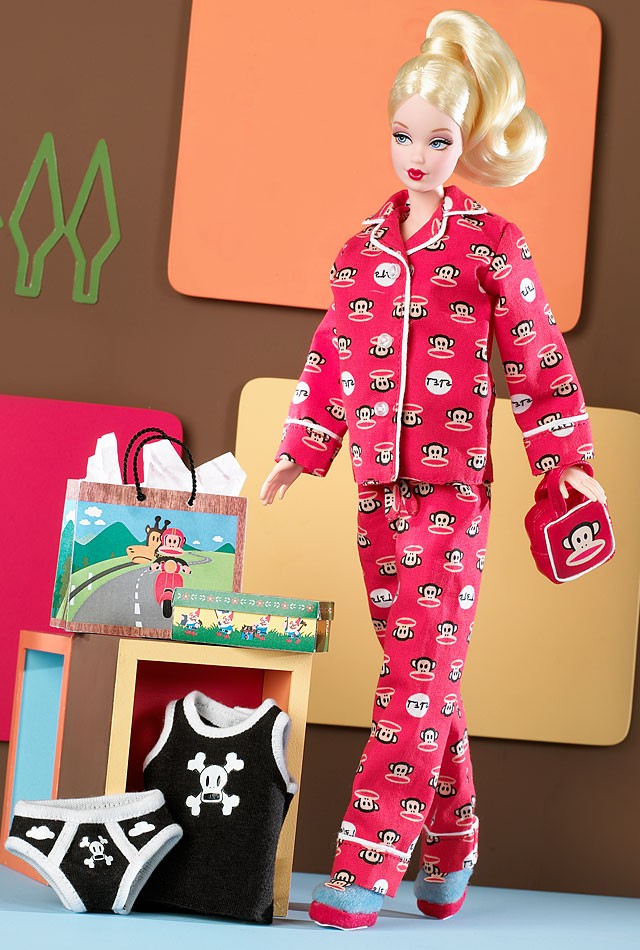 芭比娃娃 2004限量版 paul frank barbie03 doll 大嘴猴 睡衣