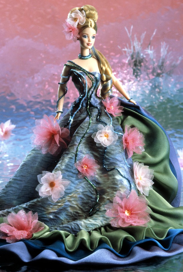 芭比娃娃 1997限量版 water lily64 barbie03 doll