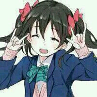 可爱 萌妹子 二次元 头像 微笑 双马尾