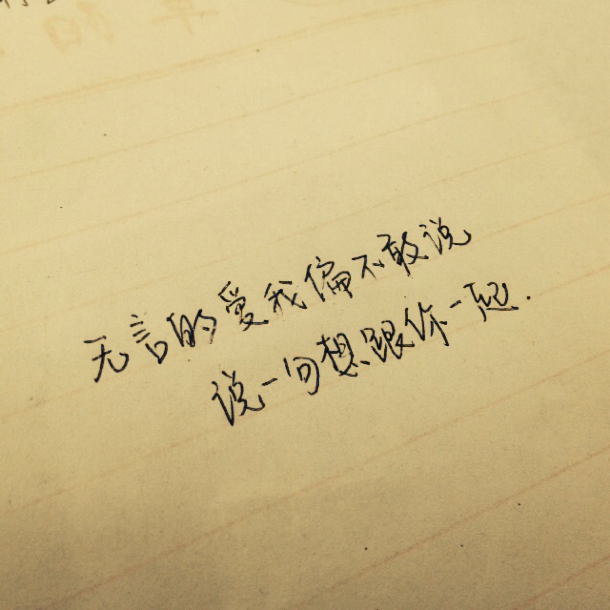 无言的爱