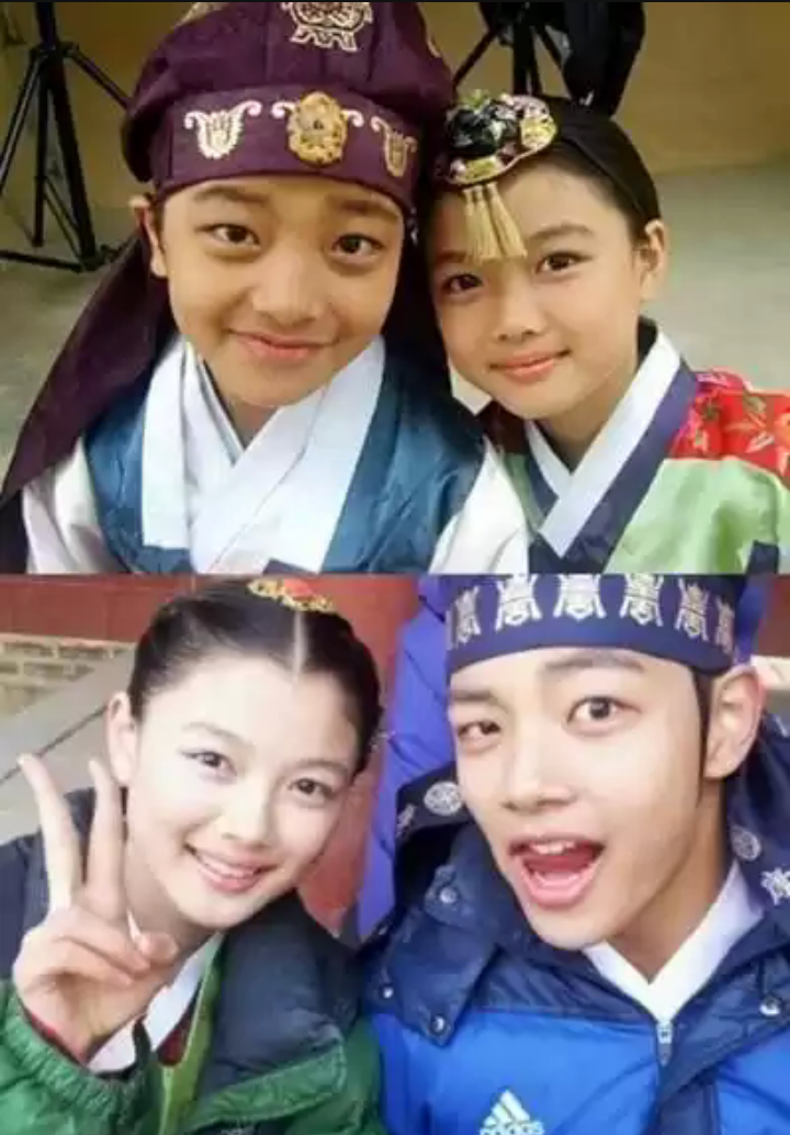 一枝梅与拥抱太阳的月亮里的小男女主.这大概就是青梅竹马了吧