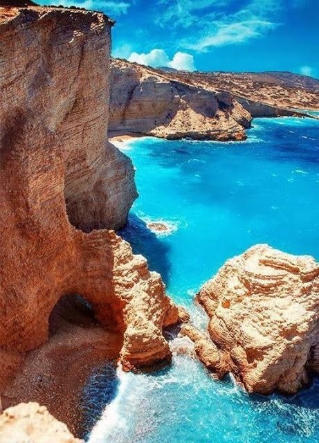 turquoise sea, koufonisia islands, greece