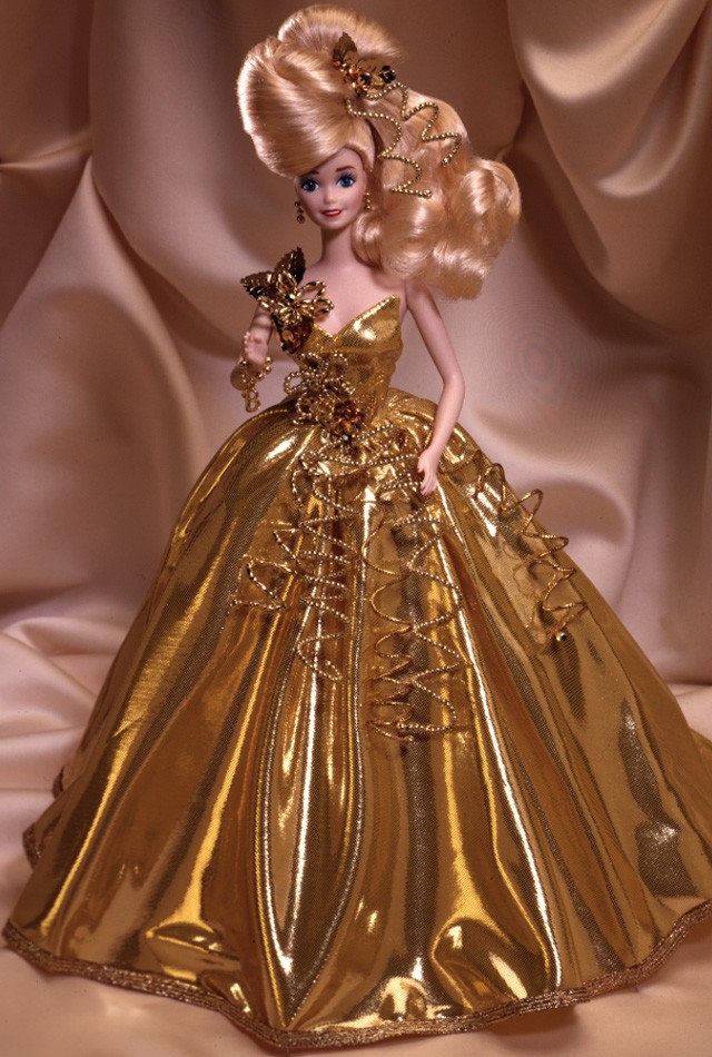 芭比娃娃 1993限量版 gold sensation03 barbie03 doll 陶瓷