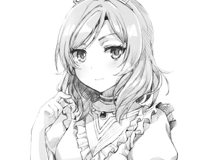 动漫 二次元 同人 lovelive 西木野真姬 素描