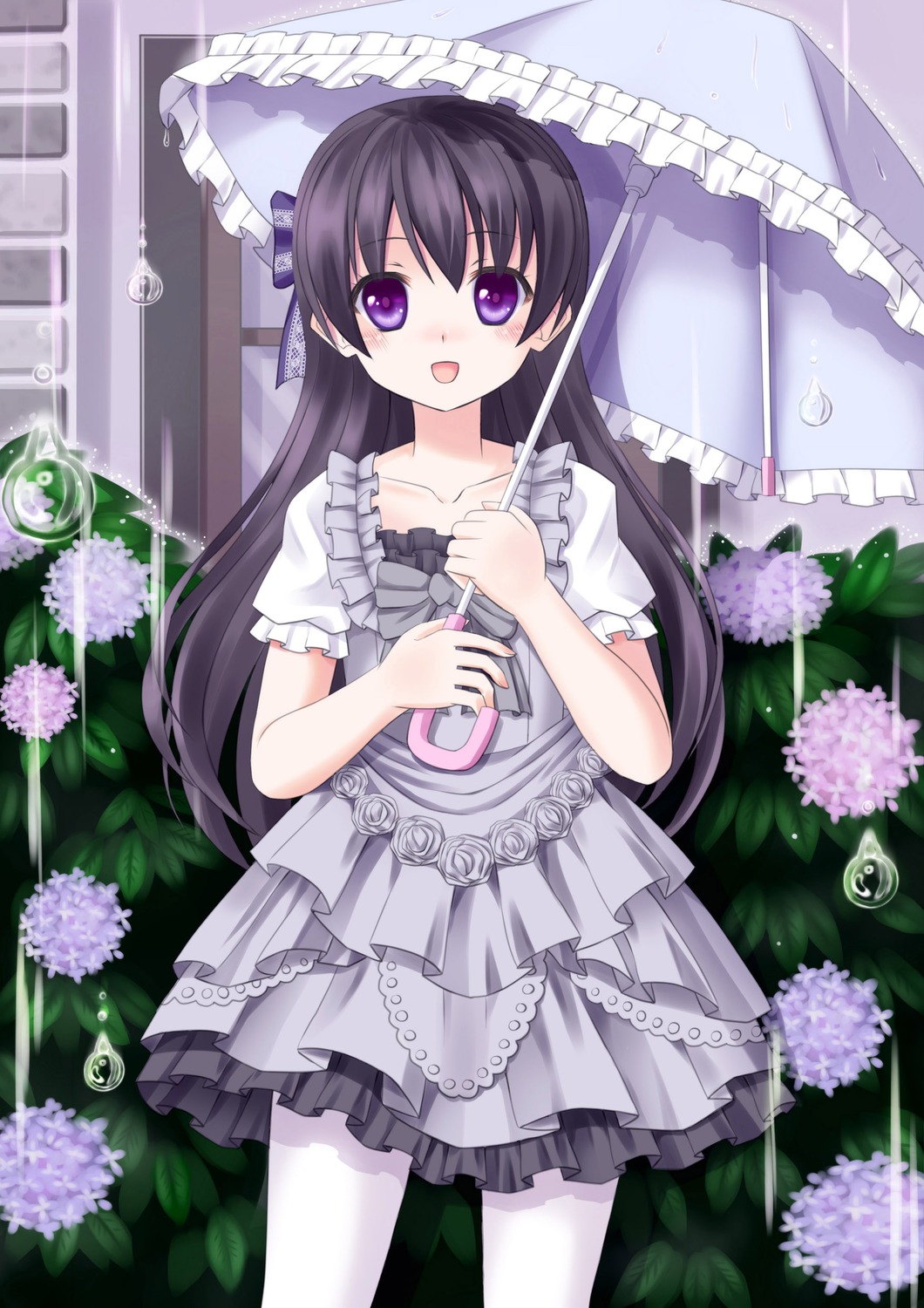 少女 女孩 可爱 雨伞 可爱的撑伞女孩