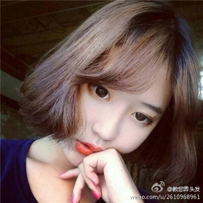可爱美丽女生头像壁纸 短发