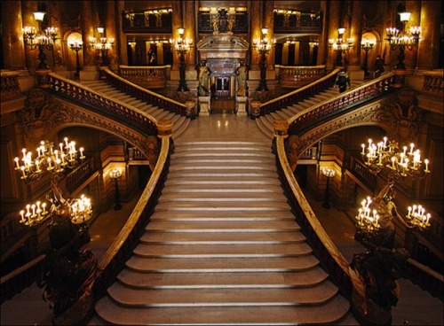 grand staircase, the opera house, paris