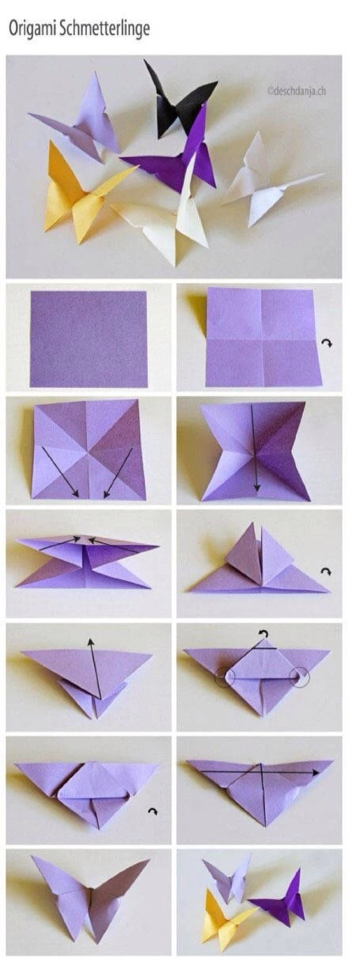 手工蝴蝶折纸
