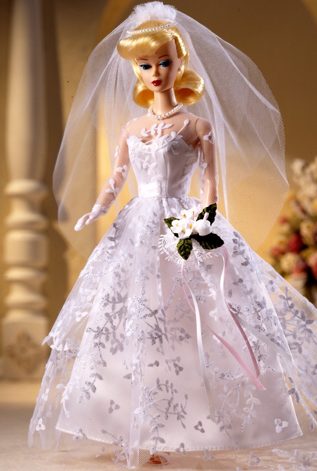 芭比娃娃 1997限量版 wedding day03 barbie03 doll(blond 婚纱