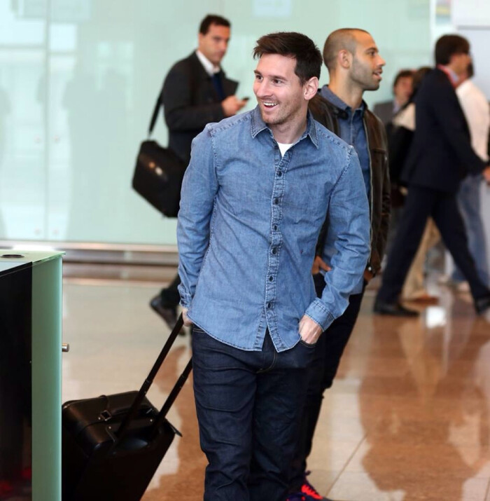 2014年世界杯亚军阿根廷队长Messi梅西巴塞…