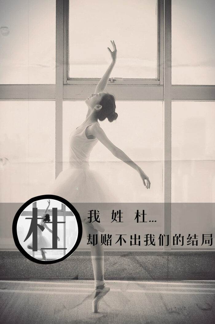 我姓杜,却赌不出我们的结局.