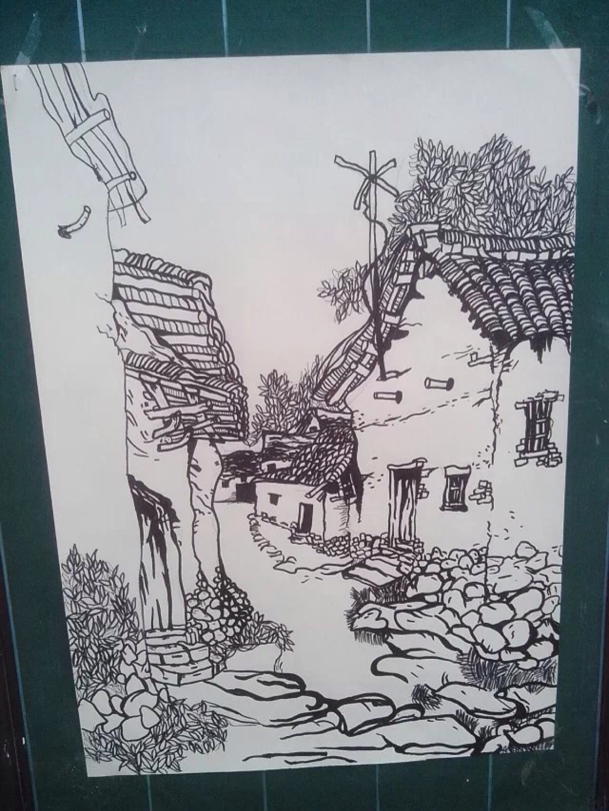 黑白装饰画