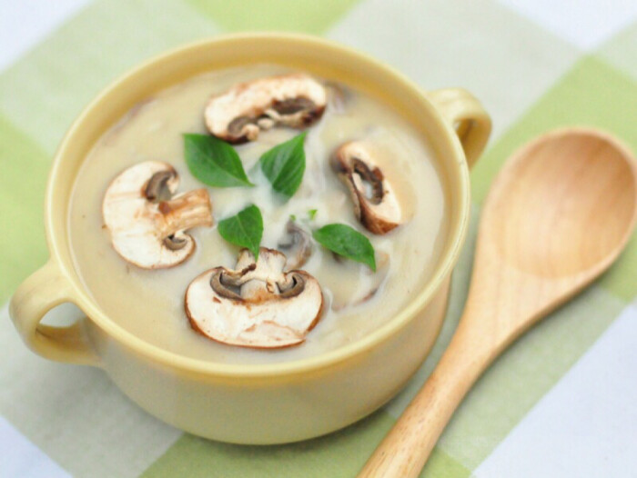 美食 法式奶油蘑菇汤