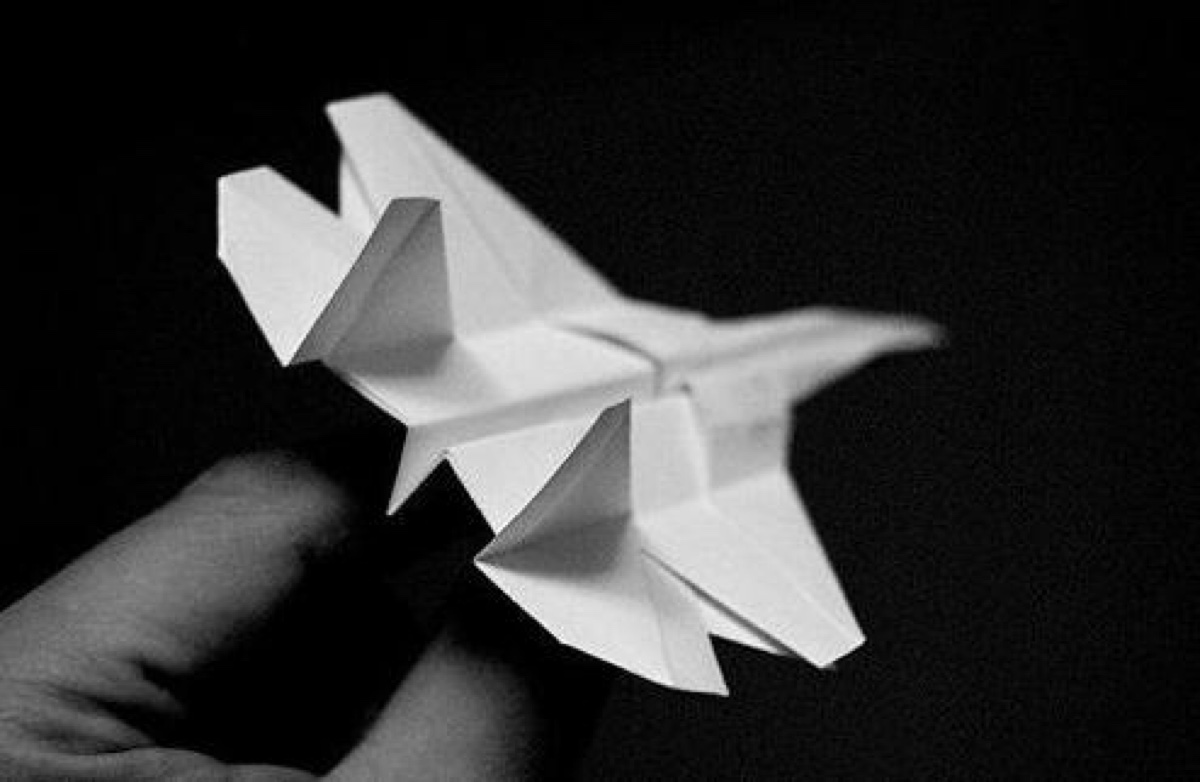 战斗机折纸方法之a4纸折米格29折纸飞机图