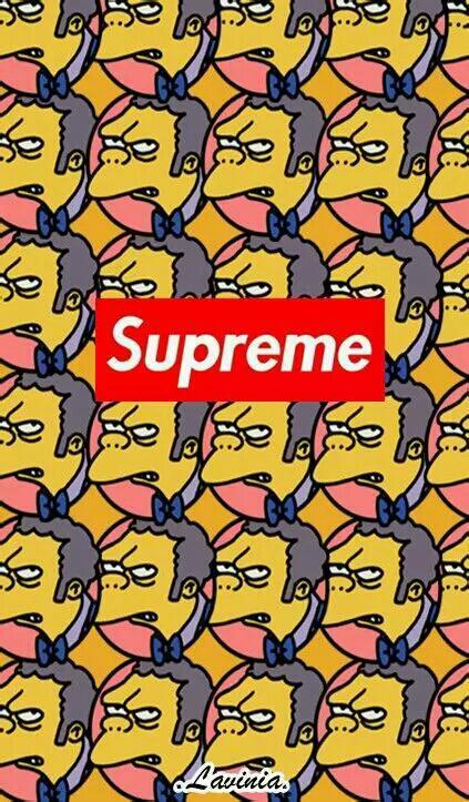 辛普森 supreme 壁纸