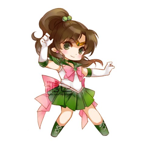 q版 动漫 插画 美少女战士