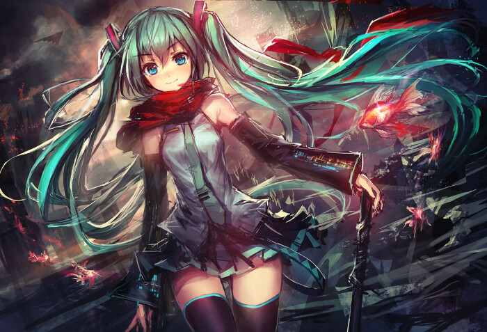 初音未来 二次元 动漫少女 壁纸 miku