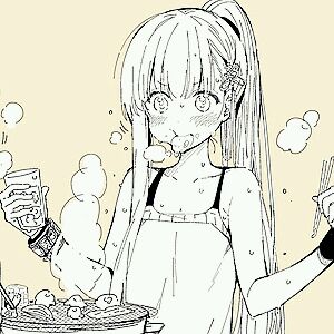插画动漫 二次元 头像 萌系 女
