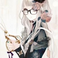 二次元眼镜妹 卡通眼镜娘 动漫戴眼镜的女生 眼镜女生头像 小图片