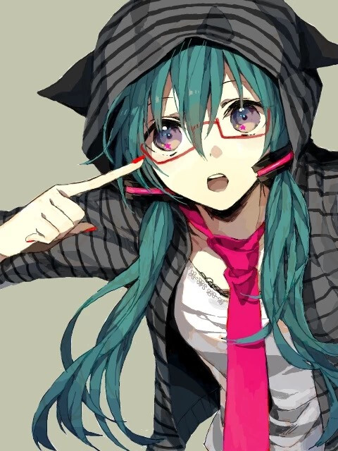 二次元眼镜妹 卡通眼镜娘 动漫戴眼镜的女生 ,各种可爱各种萌