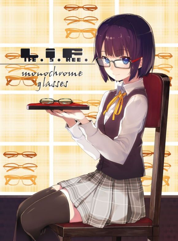 二次元眼镜妹 卡通眼镜娘 动漫戴眼镜的女生,专辑里图片尺寸齐全~!