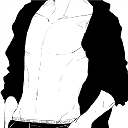 插画动漫 二次元 头像男