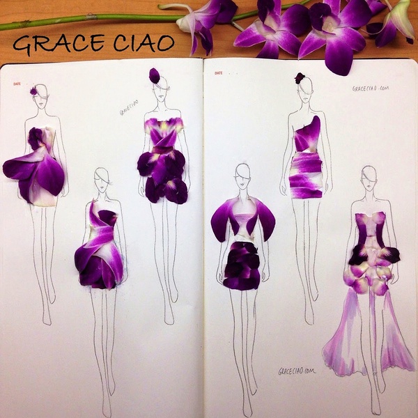 新加坡姑娘grace ciao——花瓣美裙 曼妙动人