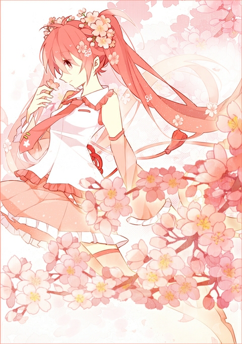 初音未来 miku 樱初音 萌萌哒 来自pixiv 新年快乐 元旦快乐