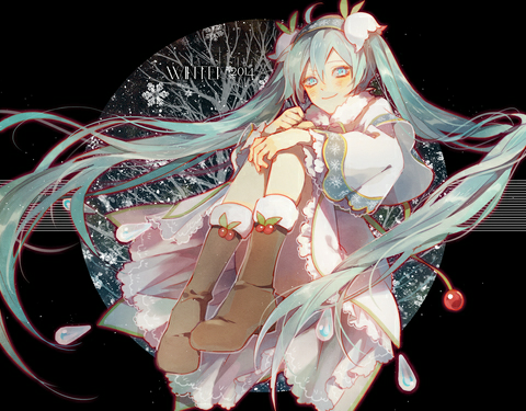 初音未来 miku 萌萌哒 来自pixiv 新年快乐 元旦快乐