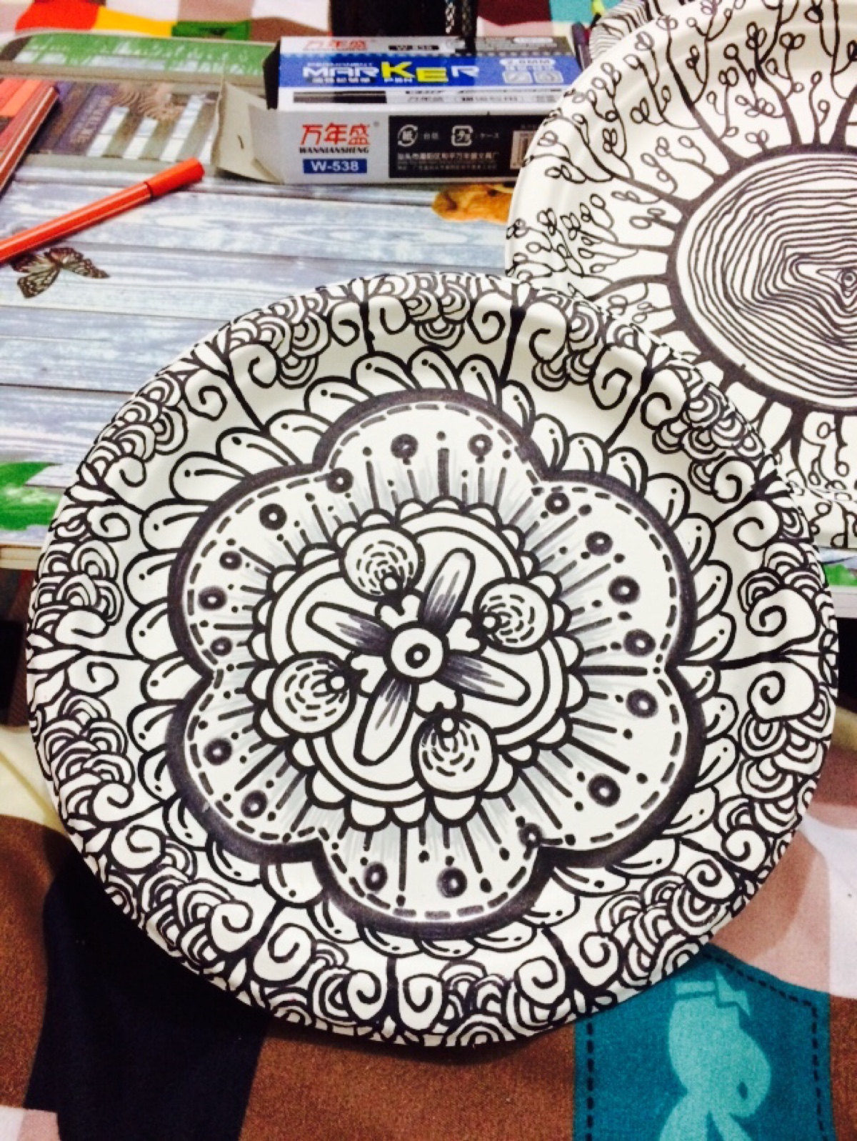纸盘画 