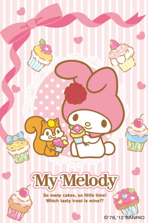 手机壁纸 可爱 粉红 melody 卡通