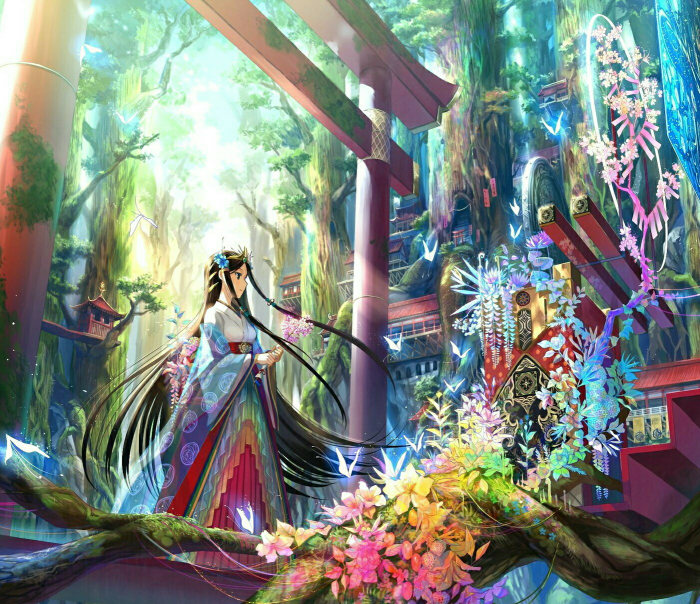 动漫图(花海边境)