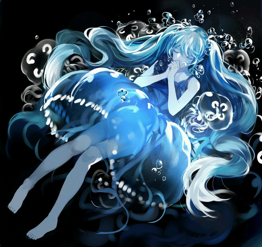 初音酱# #萌# #水