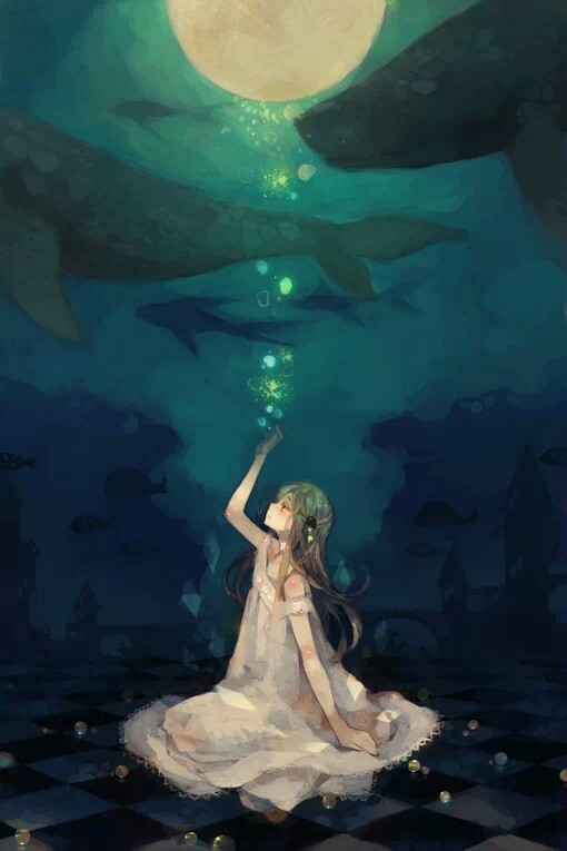 寂寞的深海,唯有少女添彩