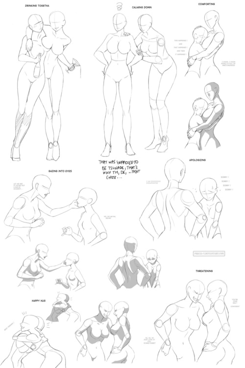 女性身体绘制参考-flyt漫画教程