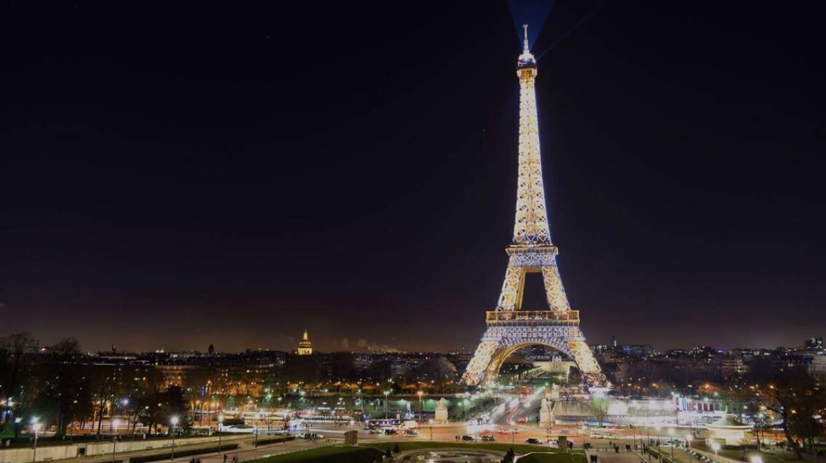 巴黎 旅行 壁纸 夜景 灯火 夜晚 迷离